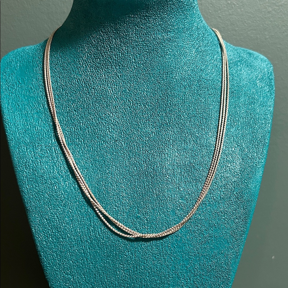 Silver Smooth Rope Necklace - Picture 4 of 6